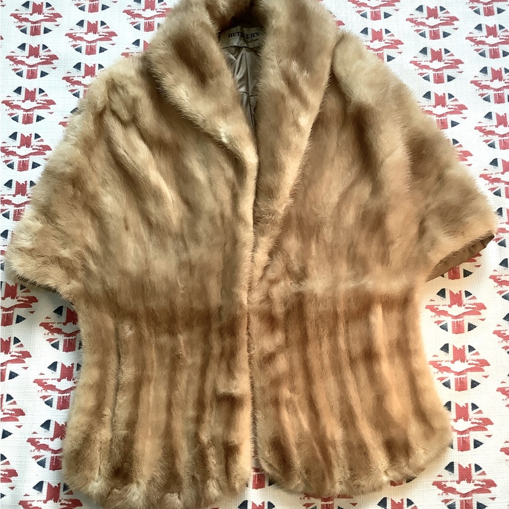 Vintage Honey Gold Mink Wrap/Stole